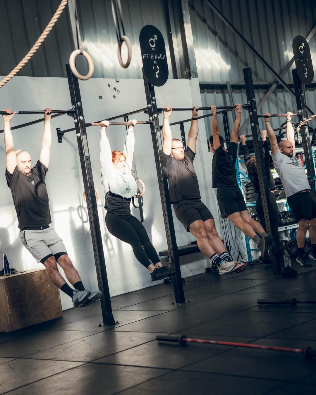 Rangee de tractions, communaute CrossFit Kurnos